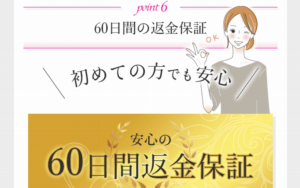 60日間返金保証